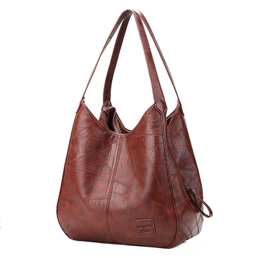 Women's Soft Leather Large Capacity Versatile Korean Crossbody Bags