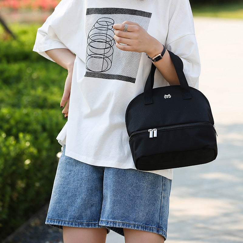 Split Portable Large Capacity Thermal Insulation Cosmetic Bags