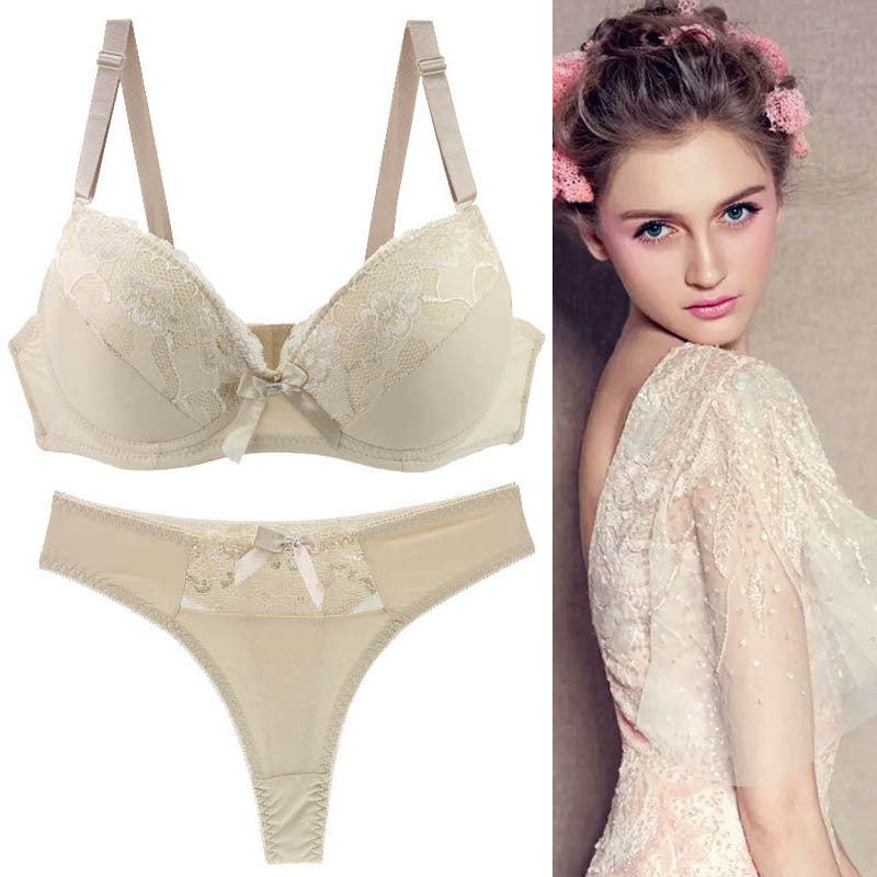 Women's Lace Sexy Underwear With Steel Ring Lingerie Sets