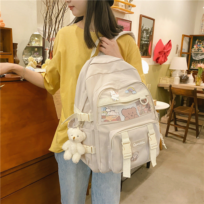 Women's Summer Unisex Korean Style College Backpacks