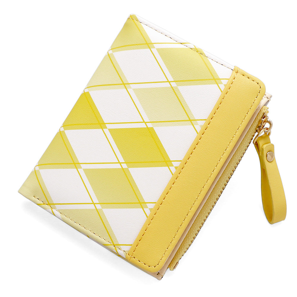 Women's Exquisite Embossed Two Fold Folding Side Bags
