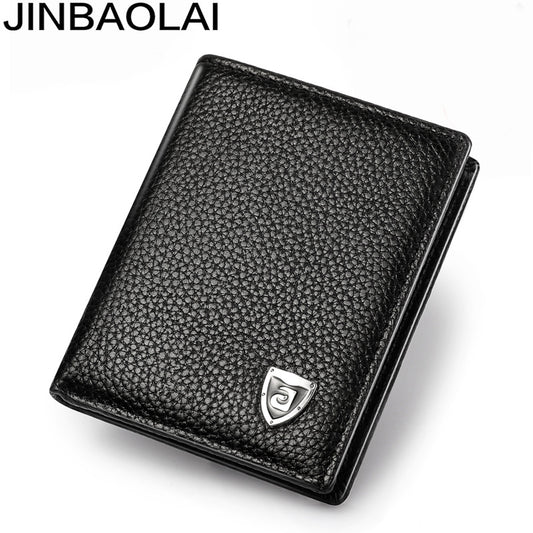 Men's Korean Style Top Layer Cowhide Super Mini Men's Wallets