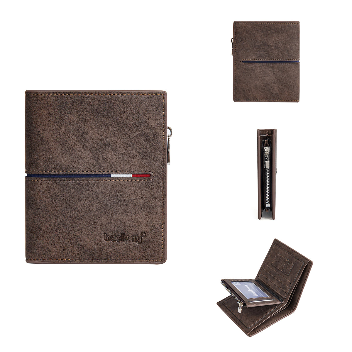 Men's Business Fashion Green Short Multiple Slots Men's Wallet