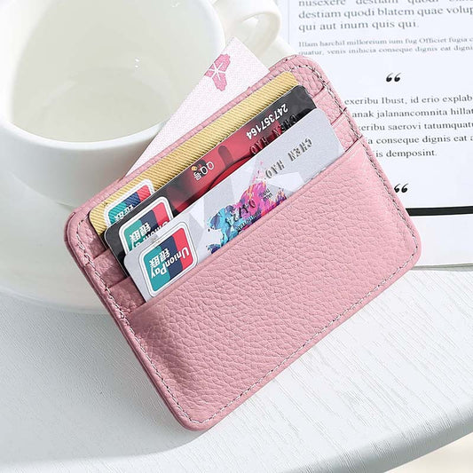 Women's & Men's & Zipper Document Multiple Slots Bank Card Holder