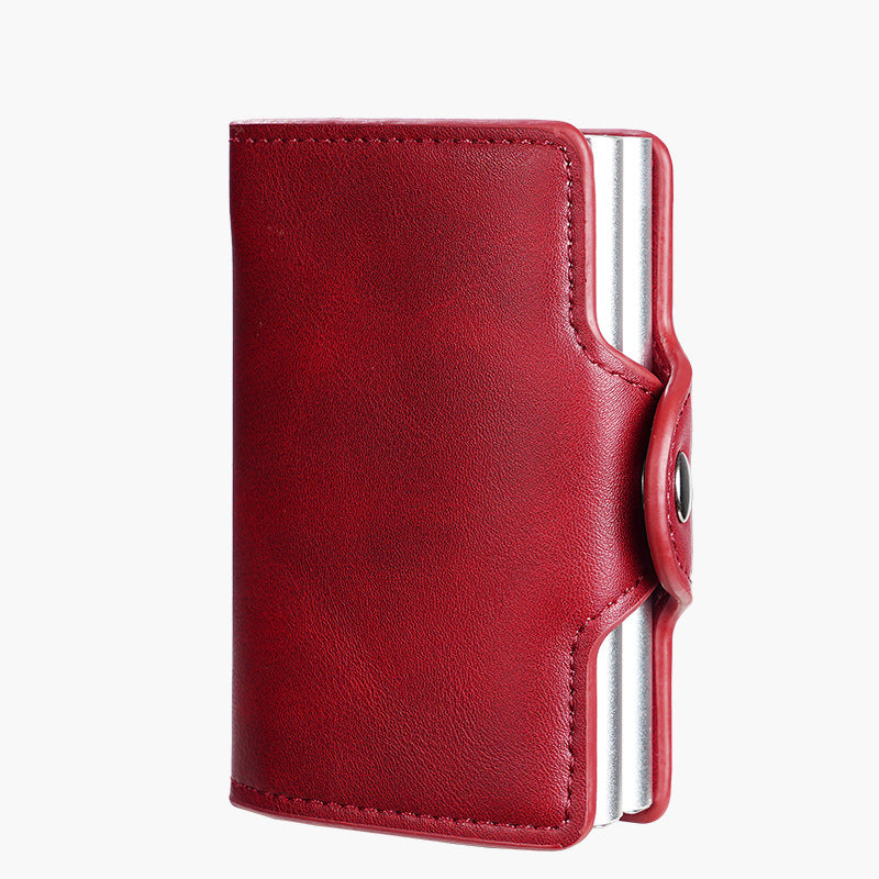 Slots Antimagnetic Man Pair Aluminum Box Men's Wallets