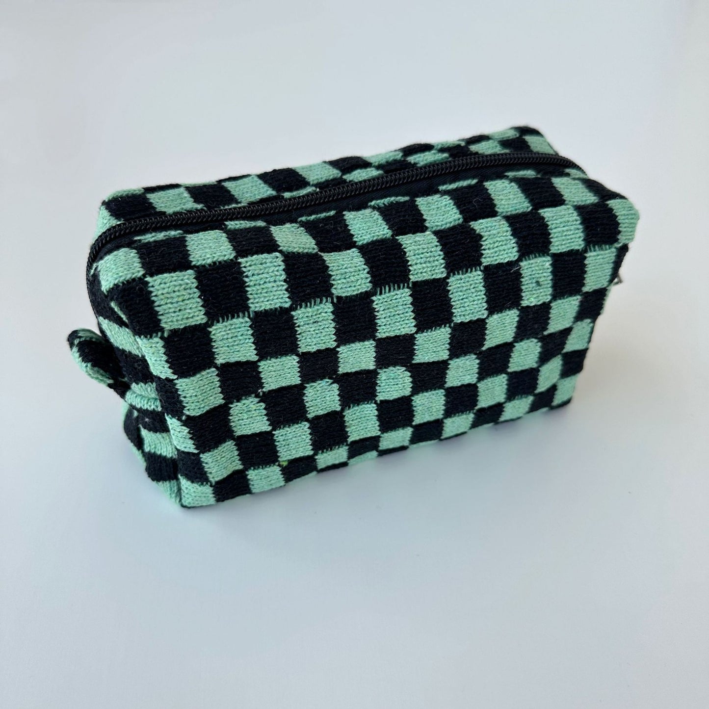 Large Capacity Chessboard Plaid Stripes Color Matching Cosmetic Bags