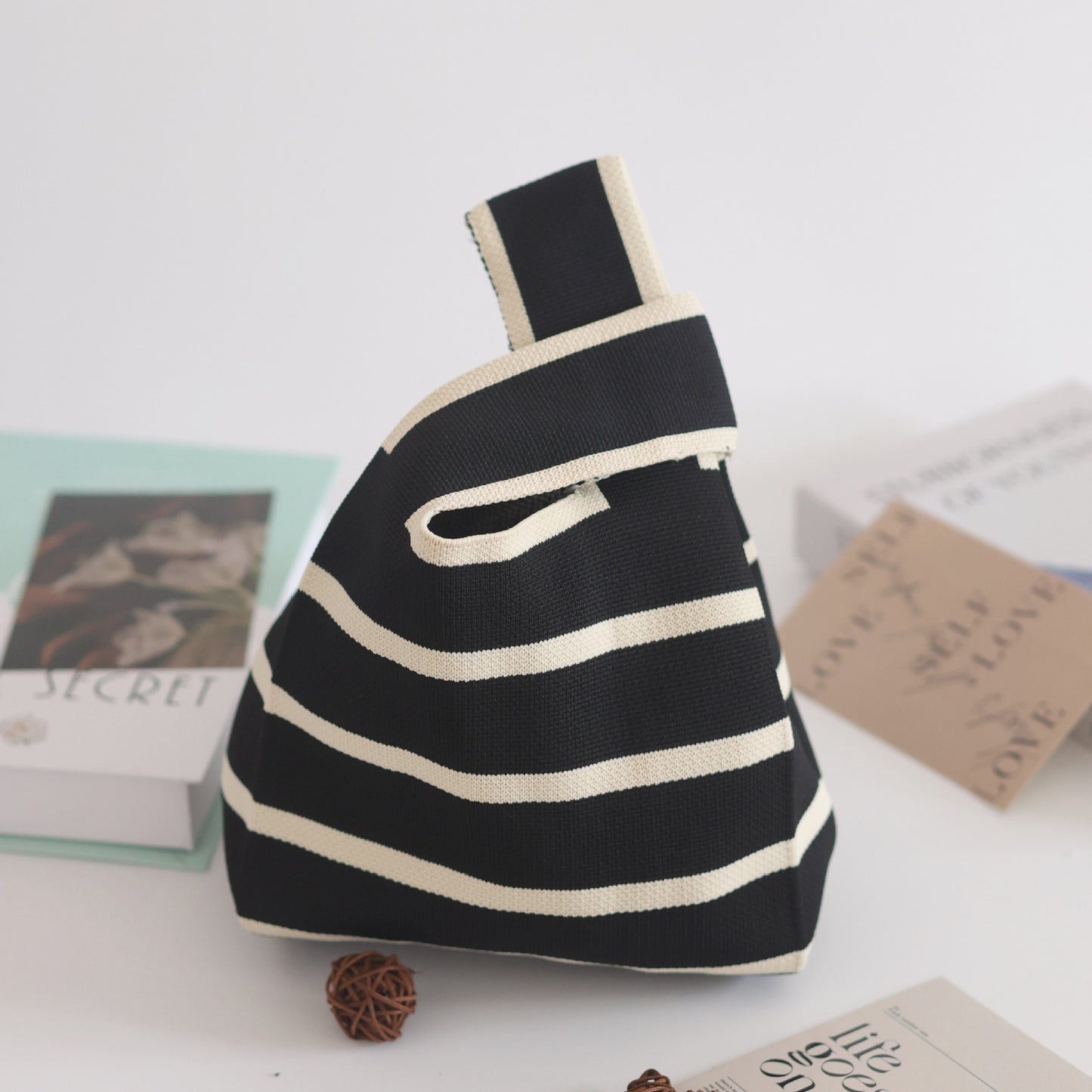 Unique Women's Knitted Woven Vest Simple Handbags