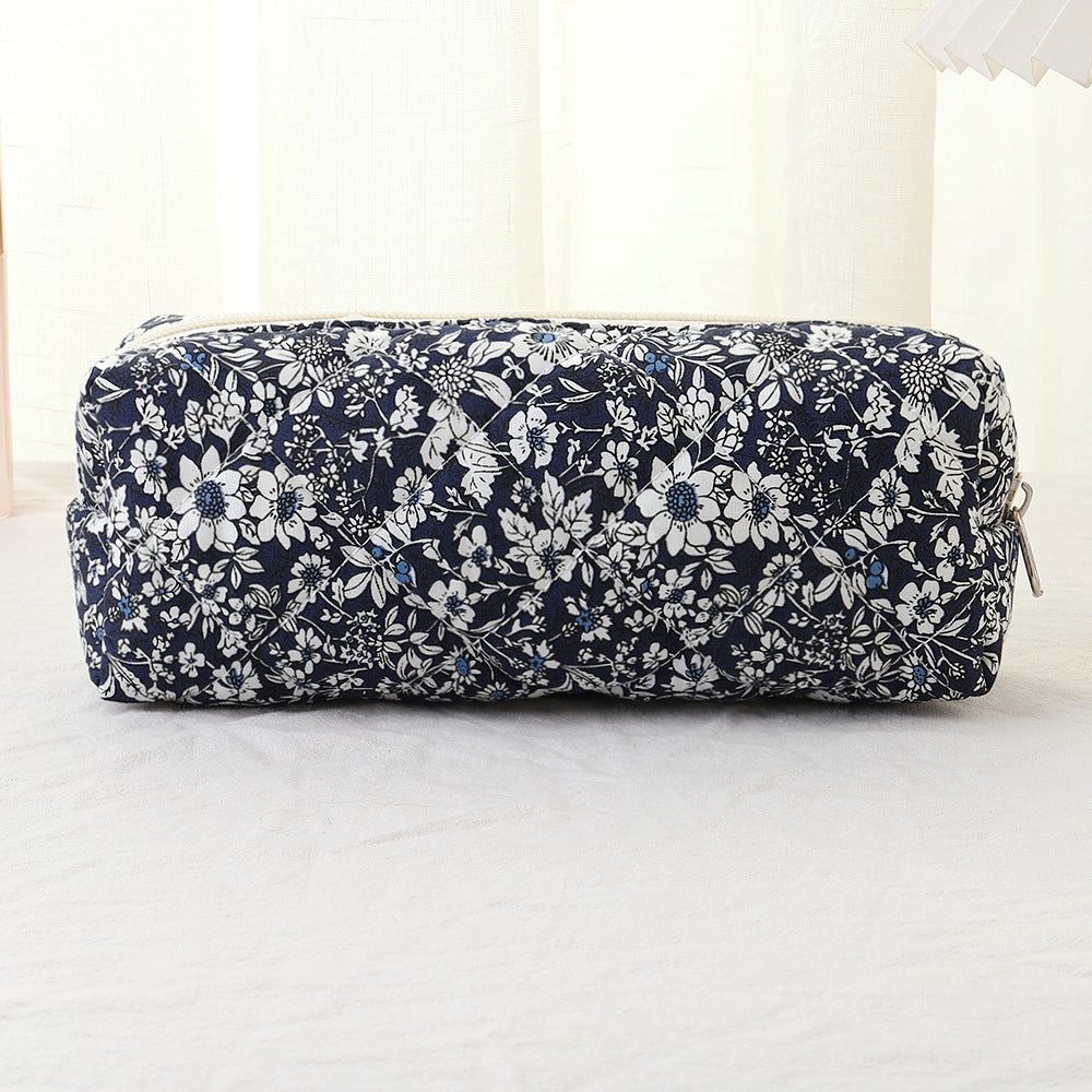Wind Large Capacity Fabric Bow Printing Buggy Minority Simple Stationery Bags