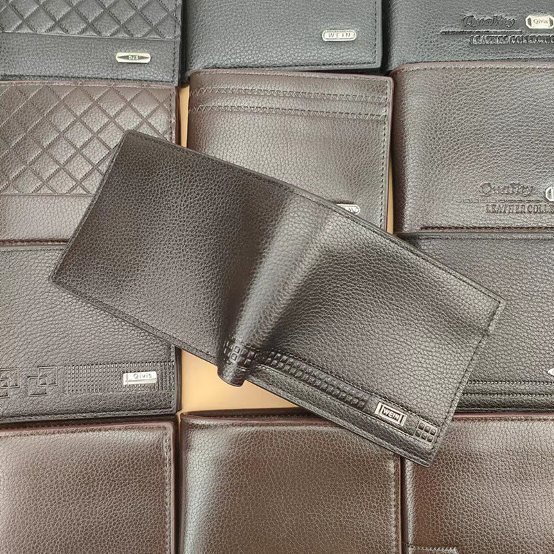 Men's Multi Slots Large Capacity Short Loose-leaf Men's Wallets