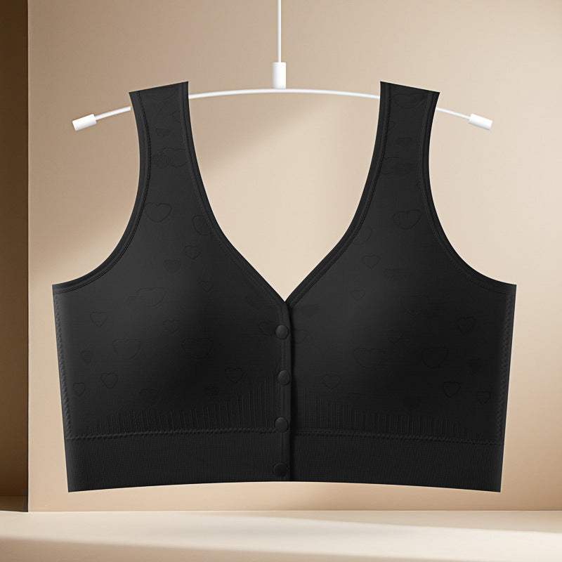 Women's Buckle Gather Comfortably Large Beauty Back Collection Supernumerary Bras