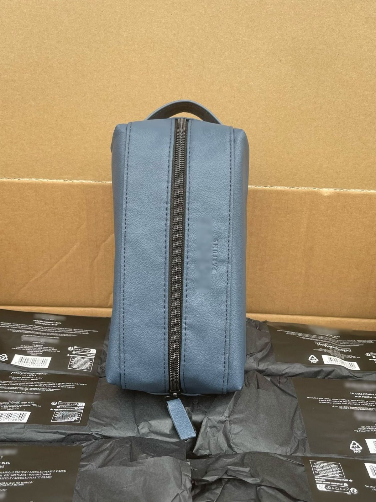 Counter Dark Blue Storage Wash Portable Bags