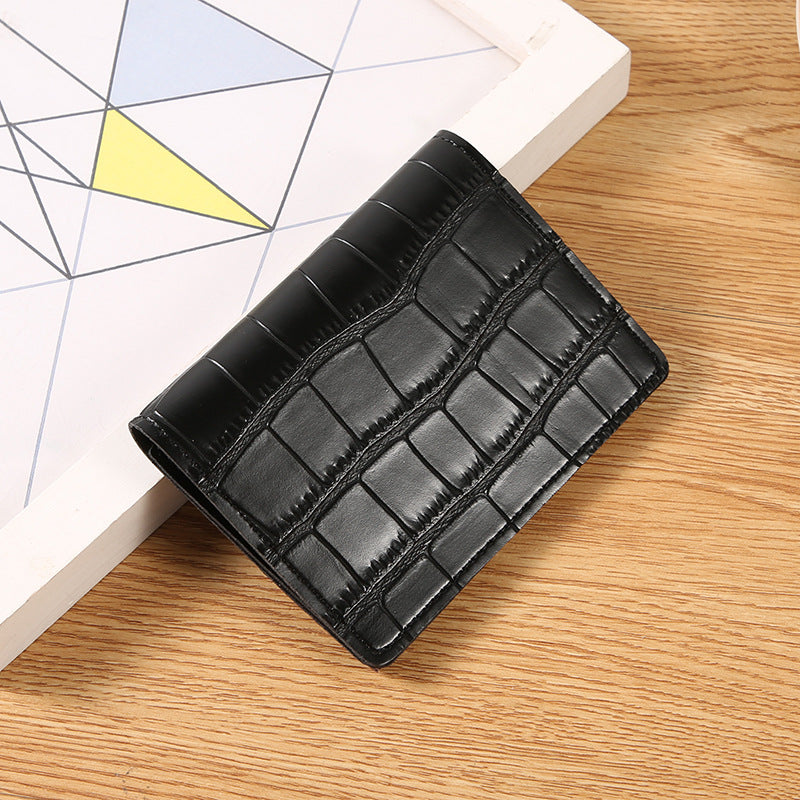 Women's Short Exquisite Hasp Clutch Fashion Two Card Holder