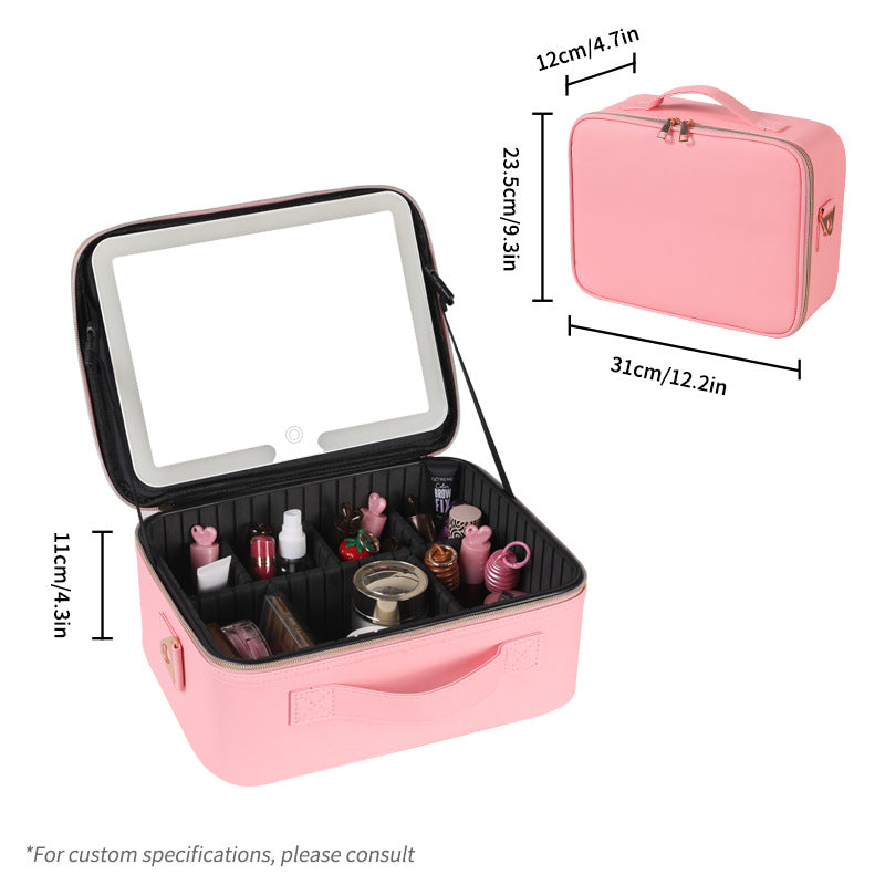 With Mirror Simple Artist City Convenient Cosmetic Cases
