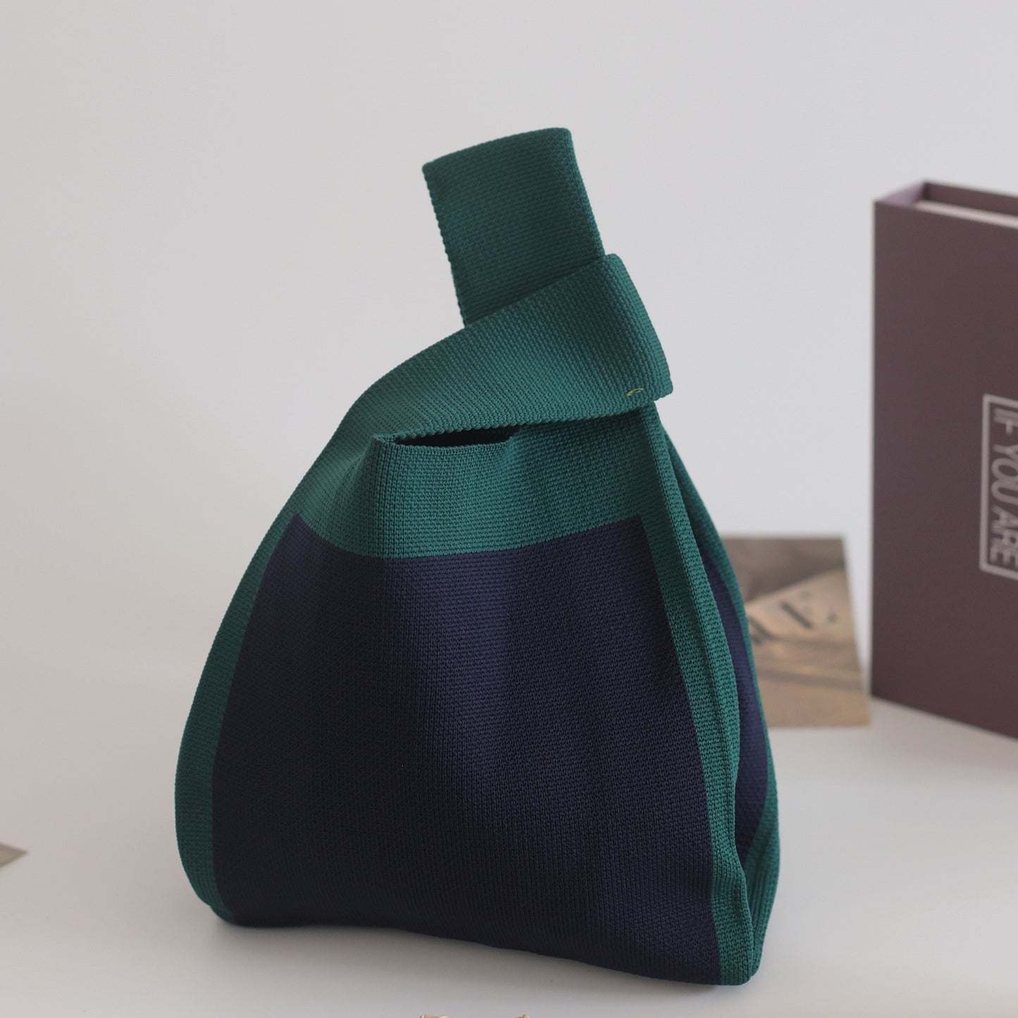 Unique Women's Knitted Woven Vest Simple Handbags