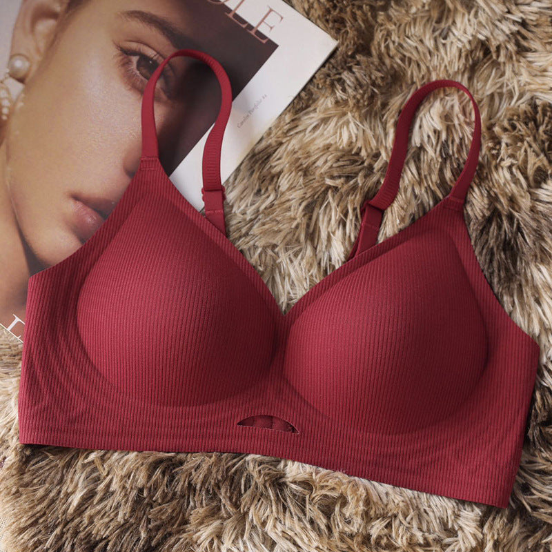 Women's Latex Seamless Underwear Small Chest Push Everyday Bras