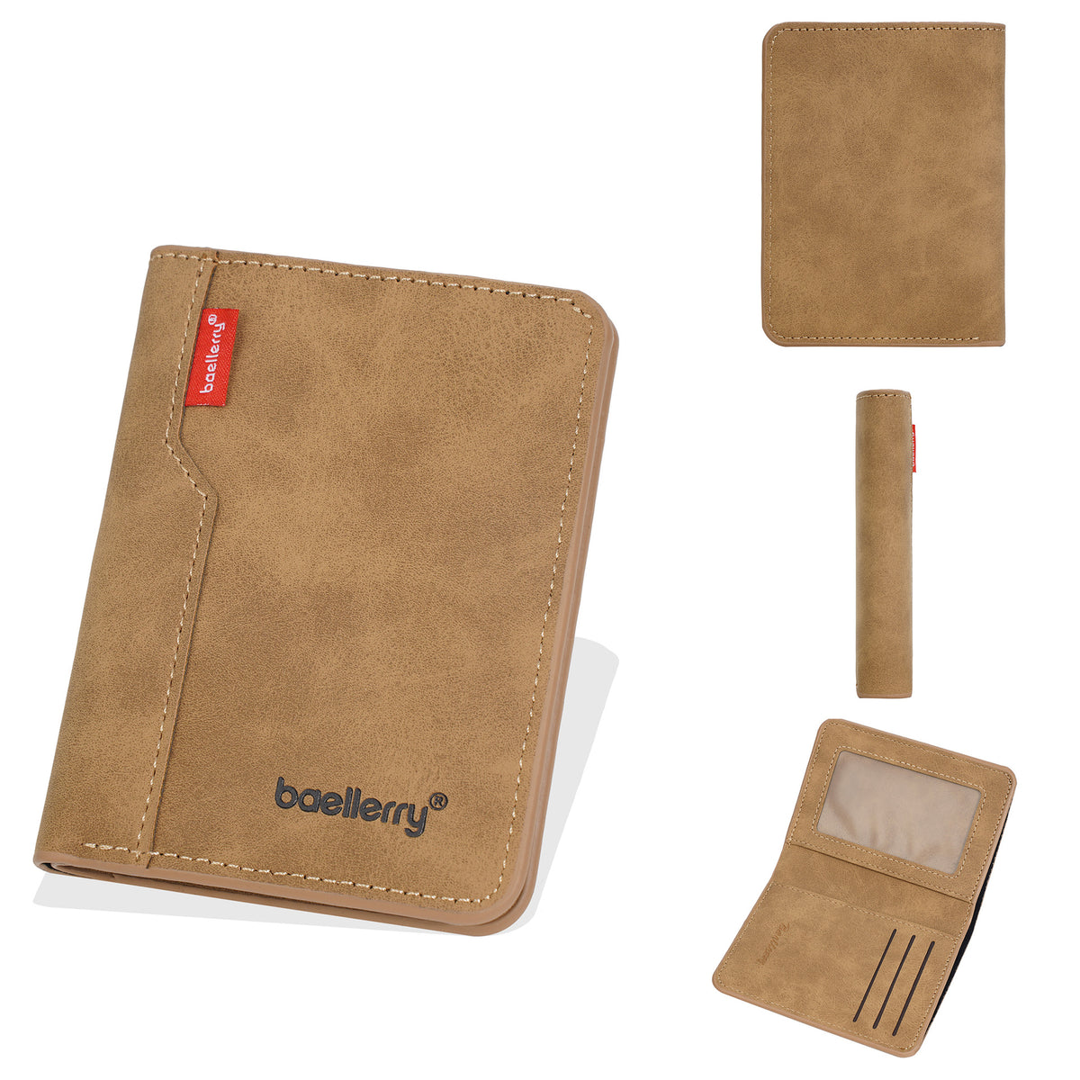 Men's Retro Thin Lightweight Integrated High Sense Two Fold Men's Wallet