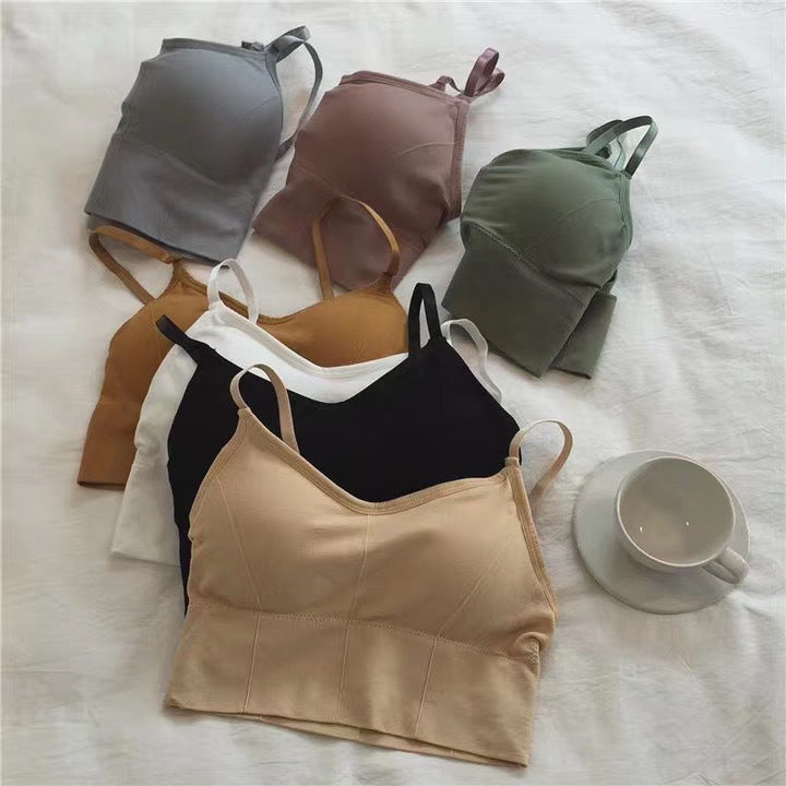 Women's Kaka Big Backless Bandeau Vest Seamless Bras