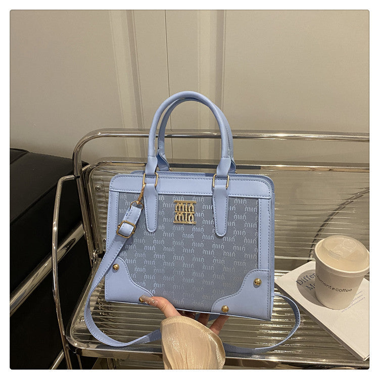 Elegant Mother Daughter Retro Large Capacity Trendy Beautiful Stitching Women's Shoulder Bag