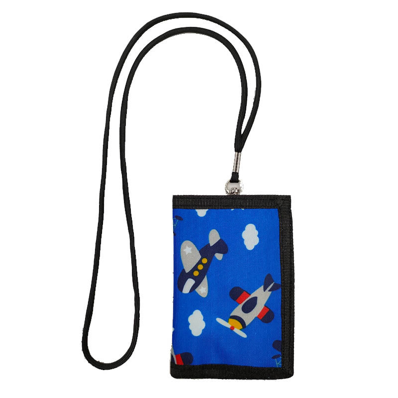 Lanyard Cartoon Animation Unicorn Gift Folding Men's Wallets