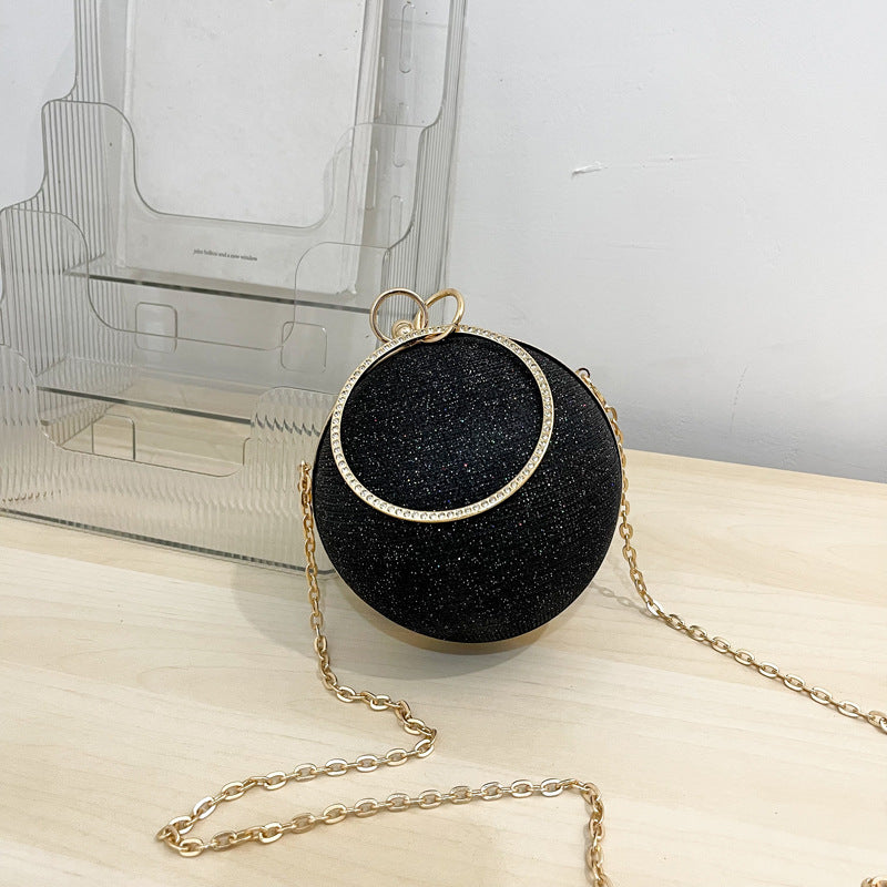 Retro Fashionable Rhinestone Dinner Box Mini Handbags