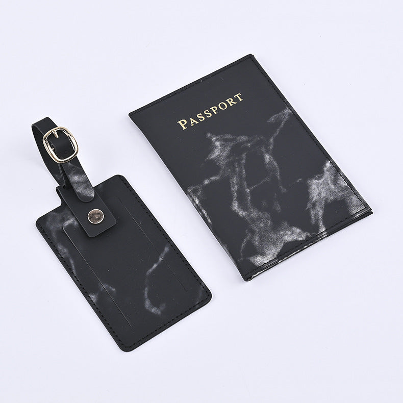 Source Marbling Passport Cover Boarding Pass Card Holder