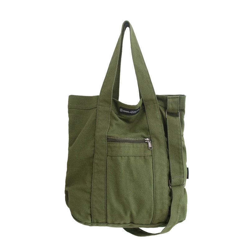 Women's & Men's Vintage Canvas Simple Class Korean Handbags