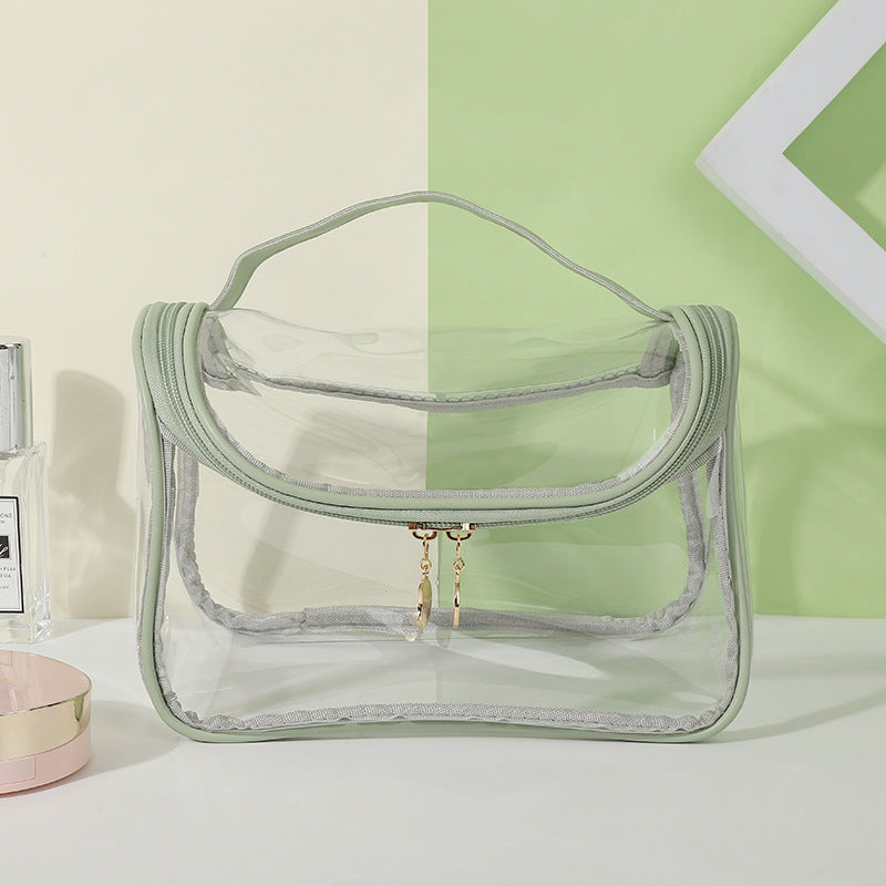 Portable Waterproof Transparent Wash High-grade Large Capacity Makeup Bag