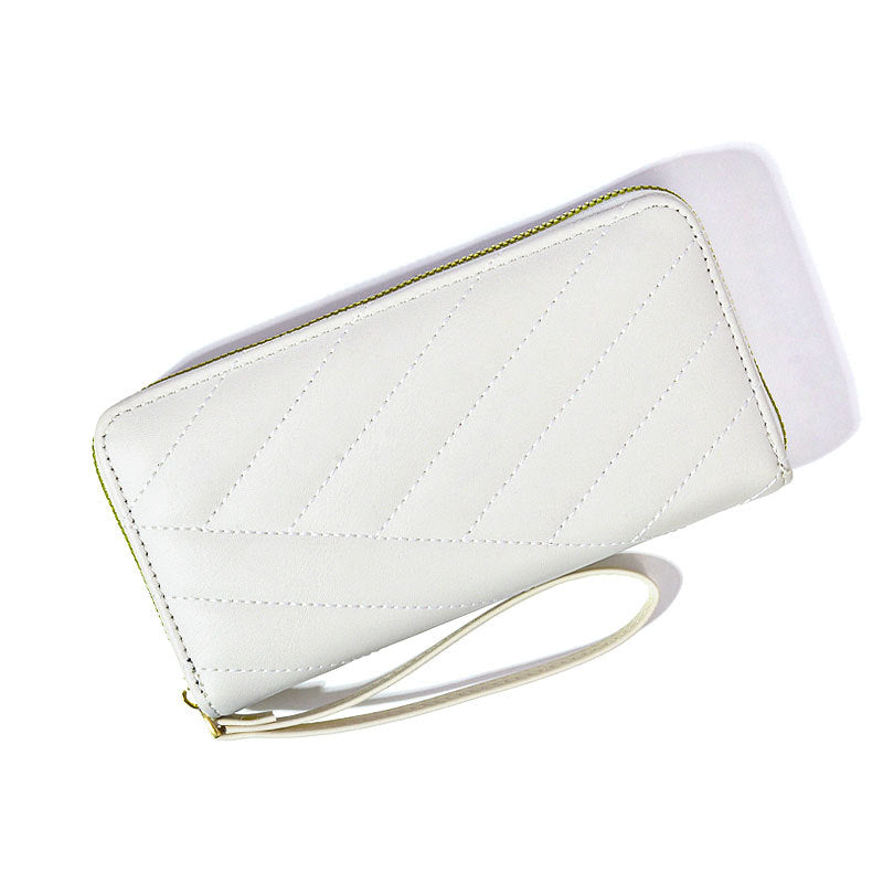Women's Single Zipper Solid Color Simple Fresh Ladies Wallets