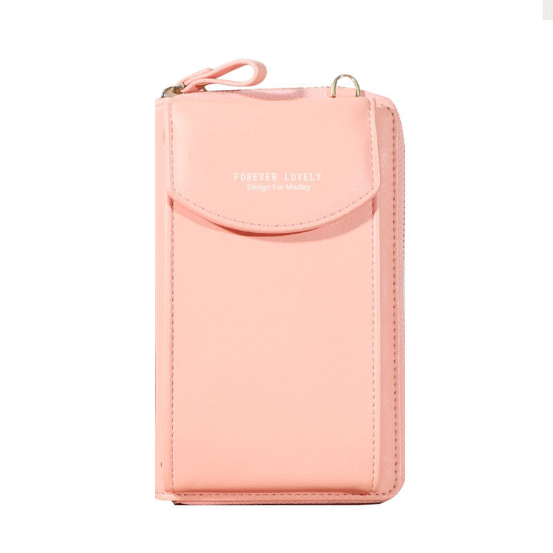 Women's Capacity Mobile One Zipper Long Ladies Wallets