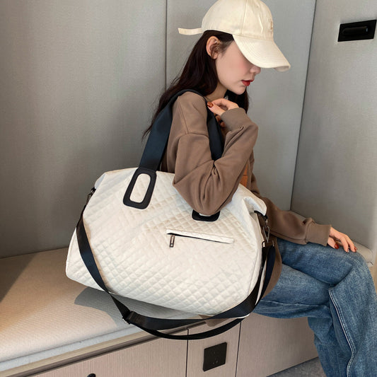 For Korean Style Rhombic Short-distance Large Travel Bags