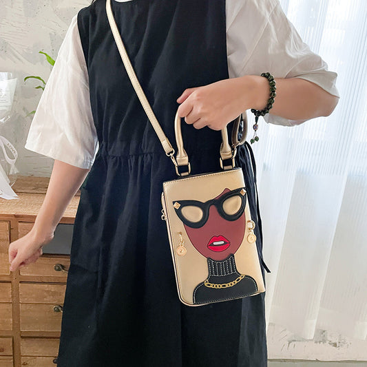 Women's Fashion Creative Spoof Fun Beauty Expression Crossbody Bags