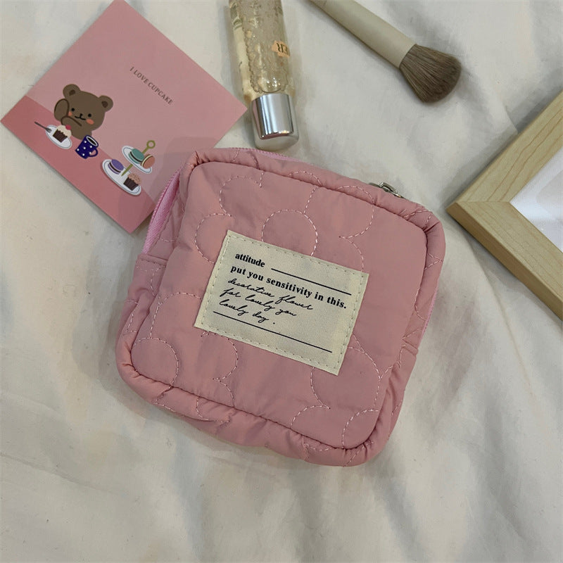 Cute Mini Portable Candy Color Buggy Cosmetic Bags