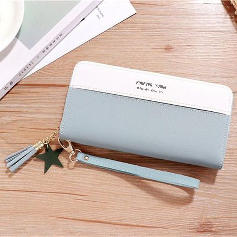 Women's Clutch Long Korean Imitation Leather Zipper Ladies Wallet