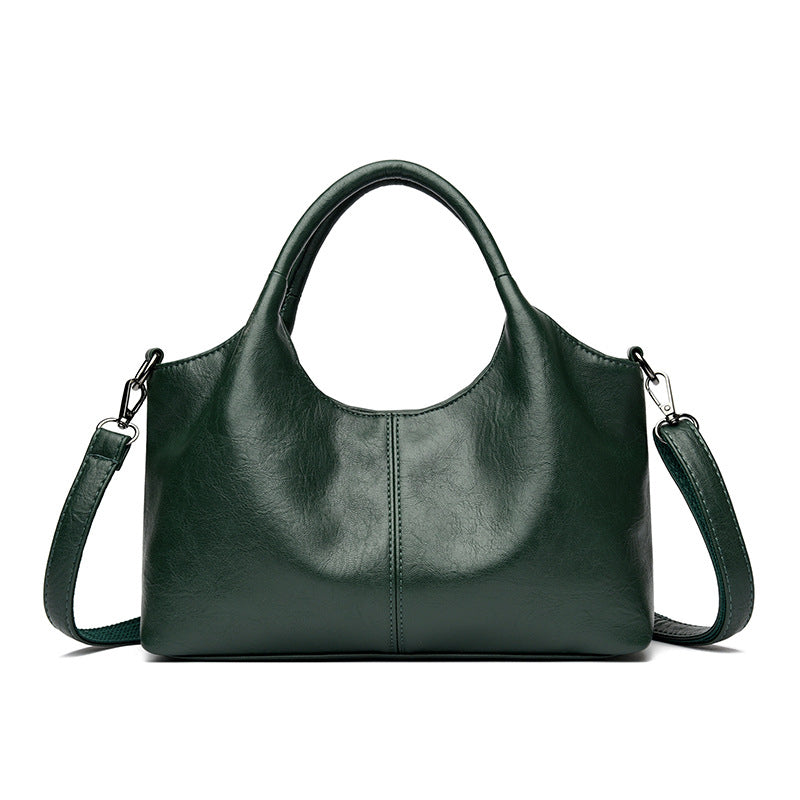 Women's Lightweight Commuter Texture Soft Leather Large Bags