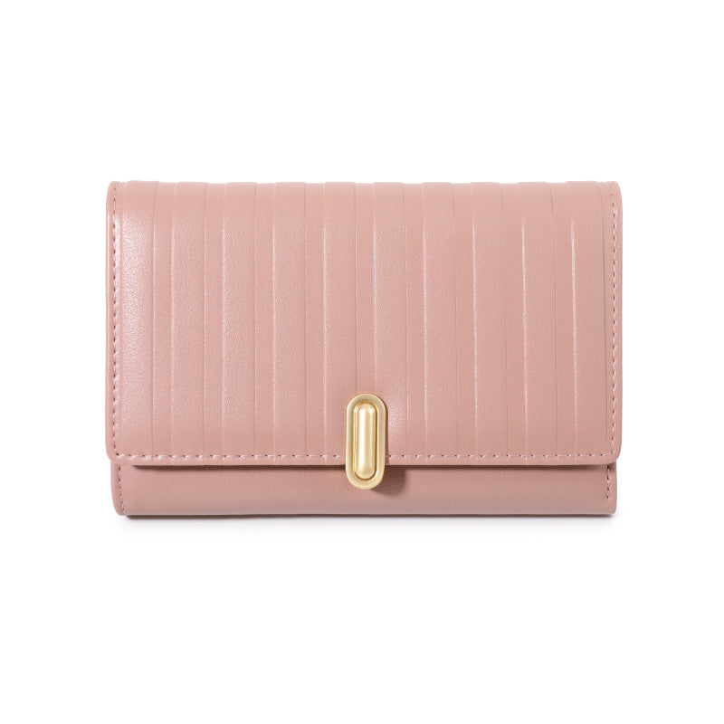 Women's Striped Embossed Short Fashion Clutch Bags