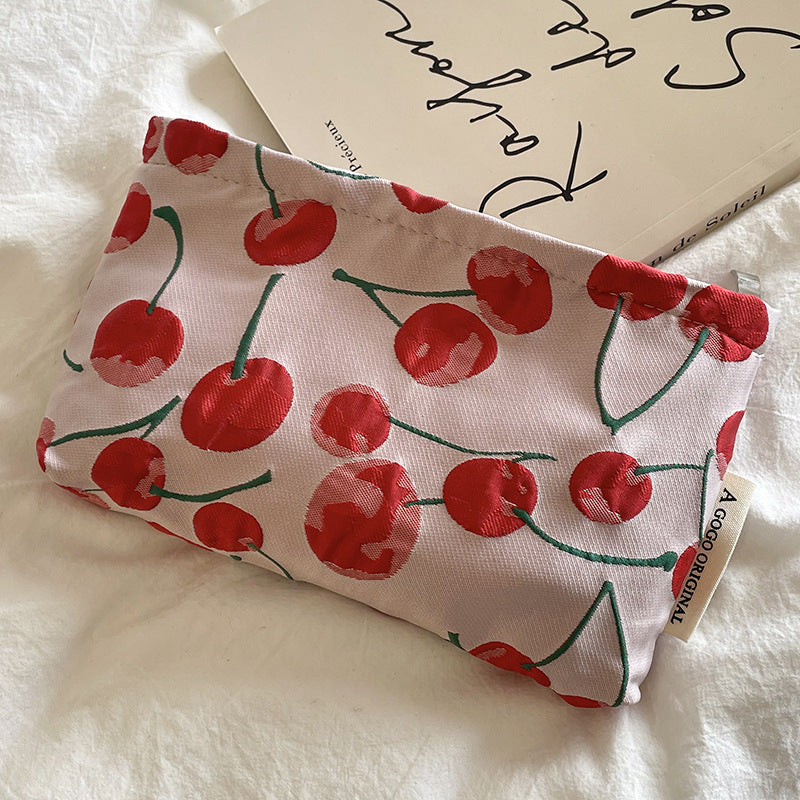 Fresh Cherry Small-size Portable Mobile Liner Makeup Bag