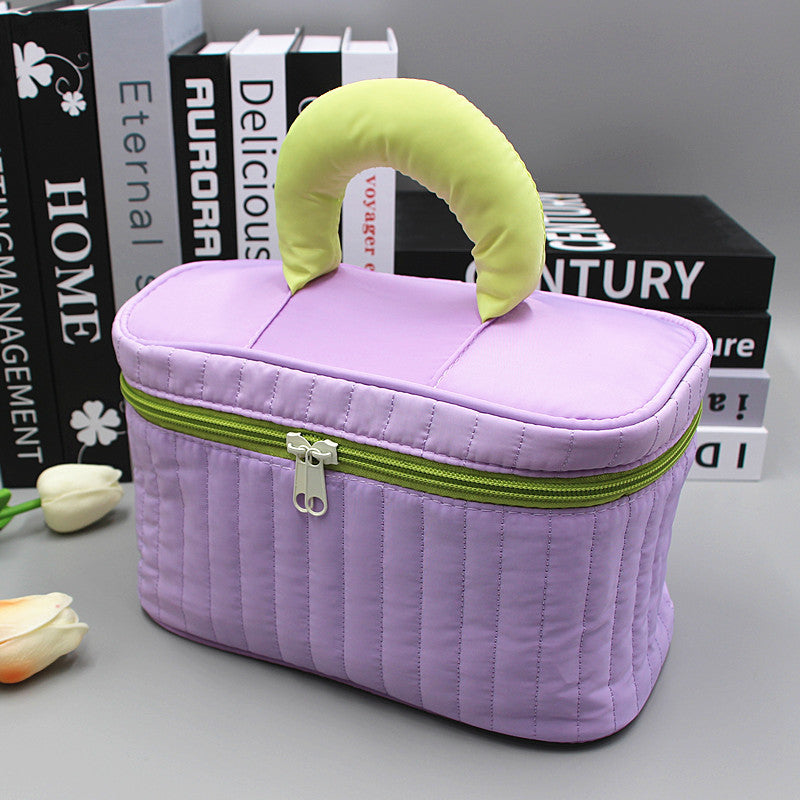 Color Large Capacity Female Portable Skin Cosmetic Bags