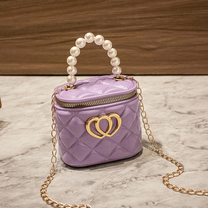 Women's Fashion Jelly Chain Silicone Pearl Handbags