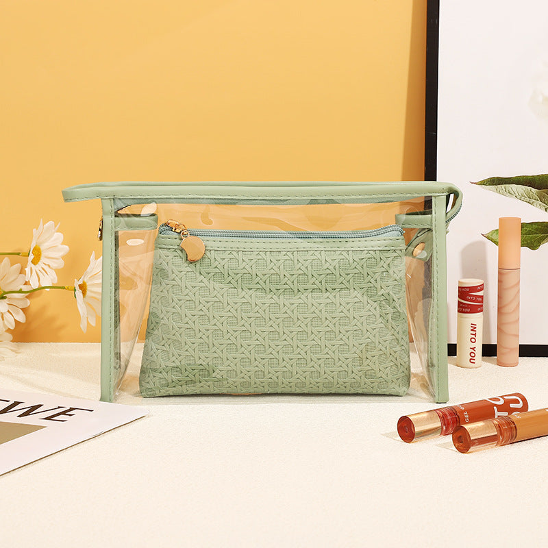 Women's Simple Portable High-grade Storage Waterproof Wash Makeup Bag