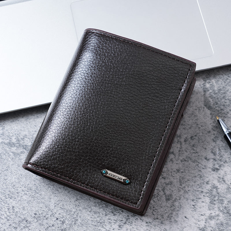 Men's Unique Attractive Durable Simple Short Men's Wallets