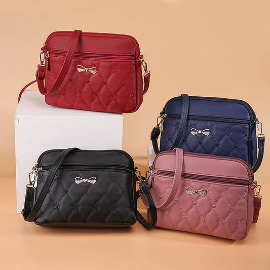 Women's Love Embroidered Korean Style Large Capacity Shoulder Bags