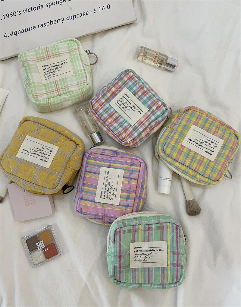 Cute Mini Portable Candy Color Buggy Cosmetic Bags