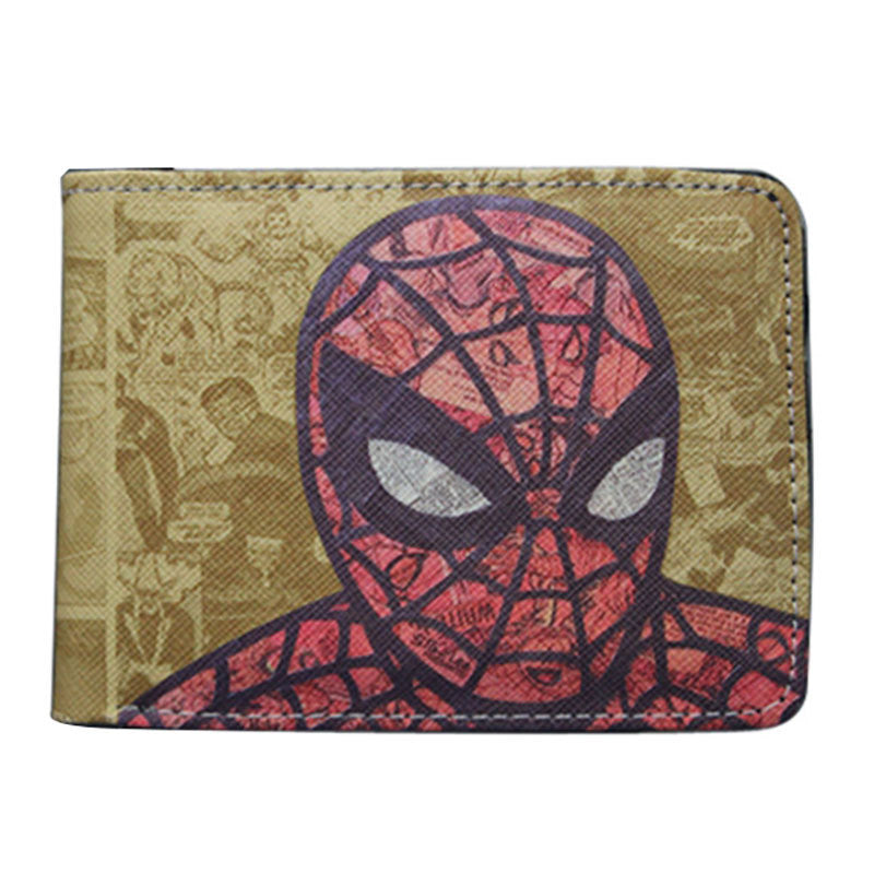 Men's Heros Short Black Spider Green Less Ladies Wallets