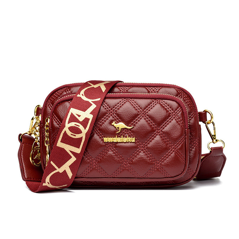 Women's Trendy Classic Style Diamond Check Fashion Women's Messenger Bag