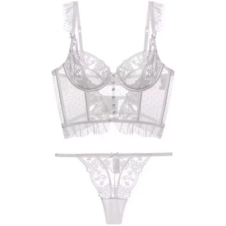 Match Thin Lace Sexy French Strap Bras
