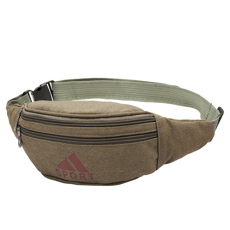 Women's & Men's & Canvas Fashion Large Capacity Storage Men's Waist Packs