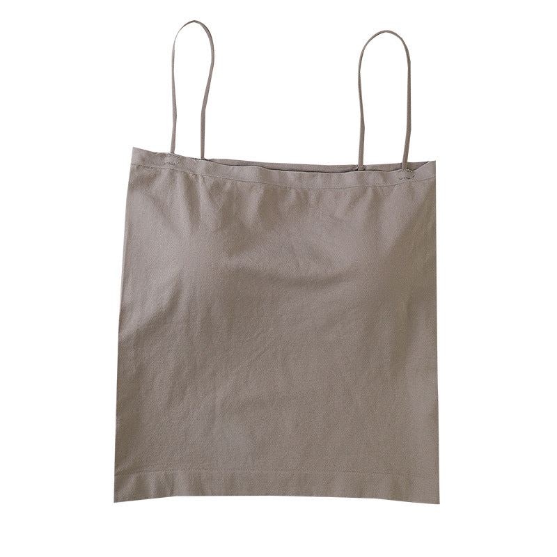 Cup Solid Color Camisole Seamless Wireless Tanks Camis