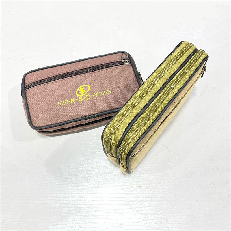 Men's Canvas Mobile Construction Site Large Pannier Men's Waist Packs