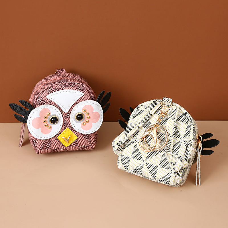 Comfortable Glamorous Versatile Cool Owl Headset Coin Purses