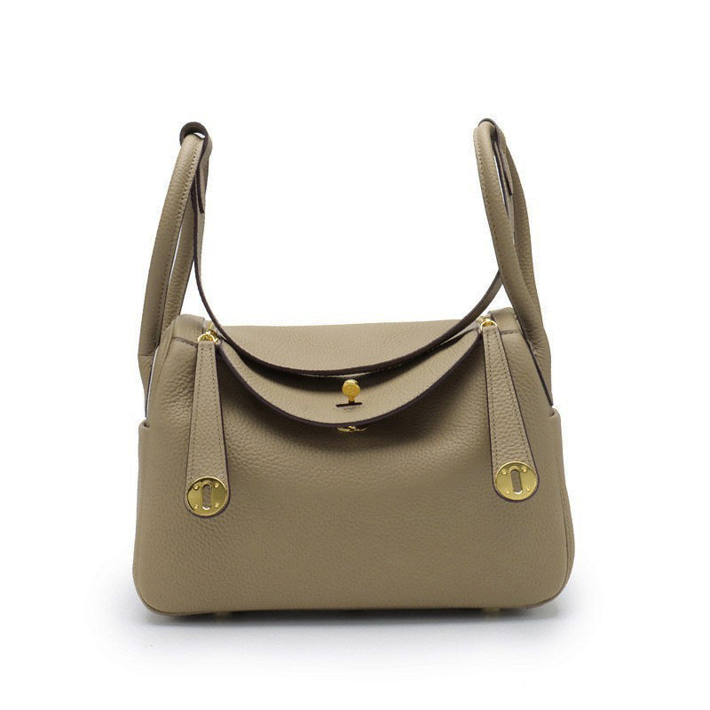 Layer Cowhide Lychee Pattern Lindy Doctor Genuine Shoulder Bags